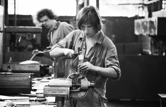 Framed Print : Apprenticeship at Opel in Bochum on 8