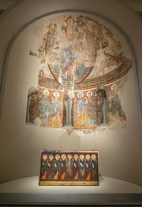 Framed Print : Apse von San Pere de La Seu d'Urgell und Altar von Tavernoles