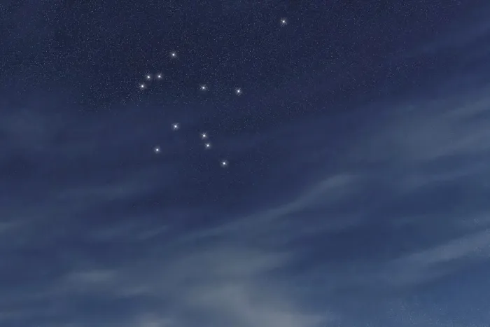 Framed Print : Aquarius star constellation, Night sky
