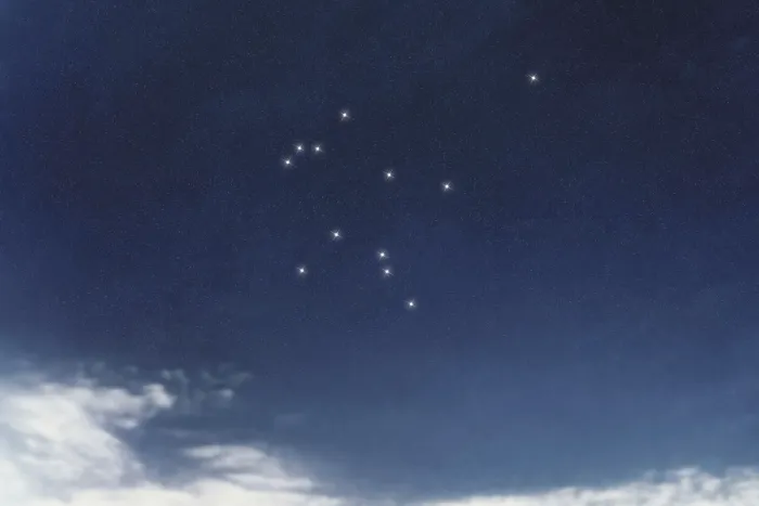 Framed Print : Aquarius star constellation, Night sky