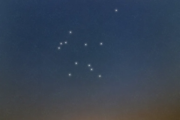 Framed Print : Aquarius star constellation, Night sky