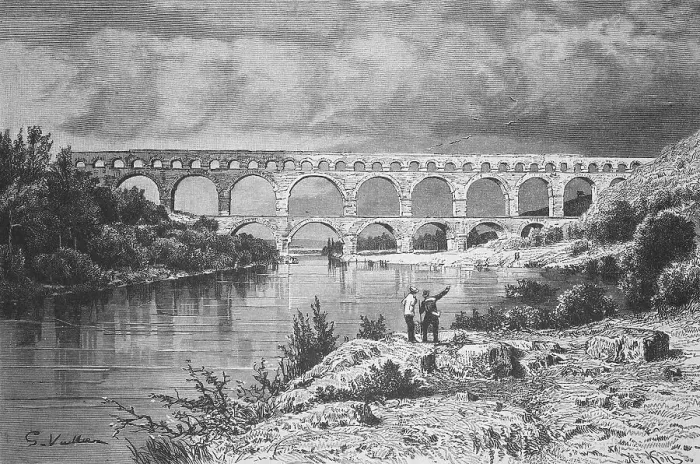 Framed Print : The aqueduct in Nimes, Pont du Gard Framed Print : The aqueduct in Nimes, Pont du Gard