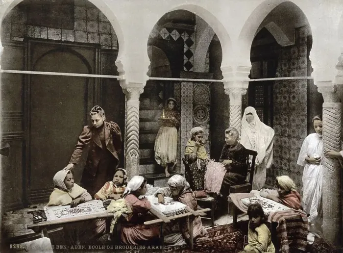 Framed Print : Arab Embroidery School, Algiers