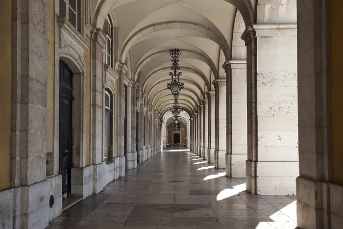 Framed Print : Arcades, arcade at the Ministry of Justice