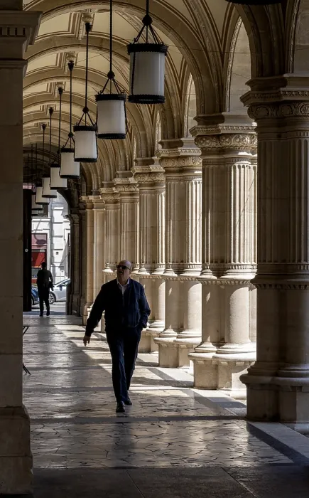 Framed Print : Arcades at the Vienna State Opera