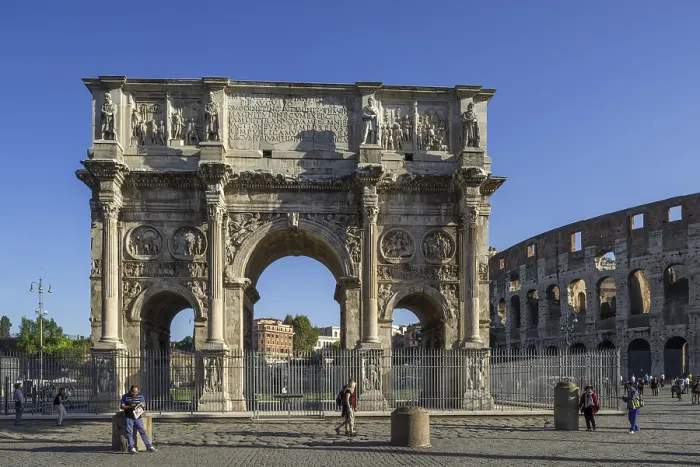 Framed Print : Arch of Constantine and Colosseum Framed Print : Arch of Constantine and Colosseum