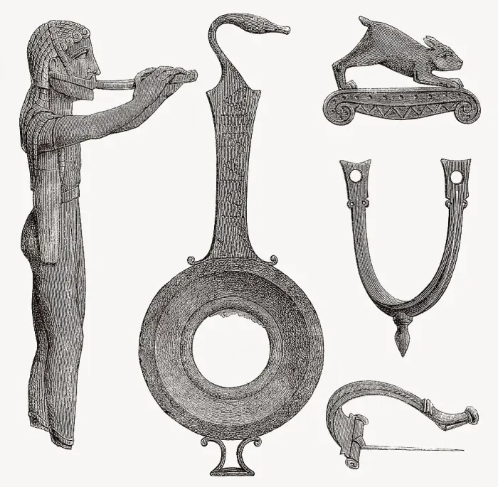 Framed Print : Archaeological artefacts from Dodona Framed Print : Archaeological artefacts from Dodona
