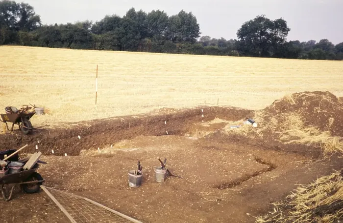 Framed Print : Archaeological site of the University of Cambridge called Great Shelford, Cambridgeshire, England, UK 1976 Framed Print : Archaeological site of the University of Cambridge called Great Shelford, Cambridgeshire, England, UK 1976