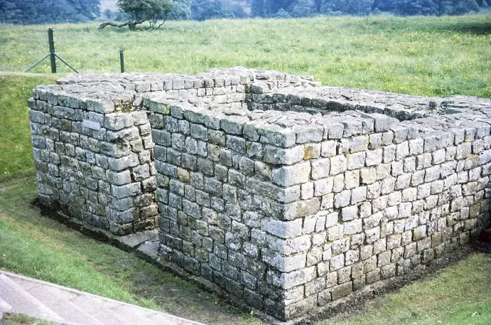 Framed Print : Archaeological society visit to Hadrian's Wall, Northumberland, England, UK south east corner of Chester's Roman fort, Hexham 1969 Framed Print : Archaeological society visit to Hadrian's Wall, Northumberland, England, UK south east corner of Chester's Roman fort, Hexham 1969