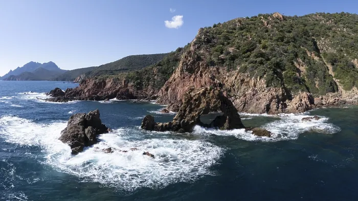 Framed Print : Arche de Purtellu, Gulf of Porto, Corsica, France