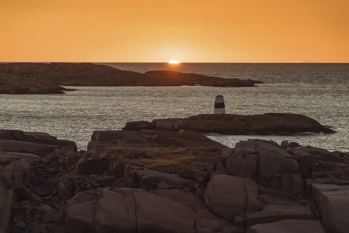 Framed Print : Archipelago landscape with lighthouse