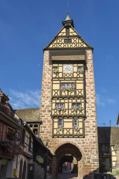 Framed Print : Architecture of Riquewihr in Haut-Rhin Alsace