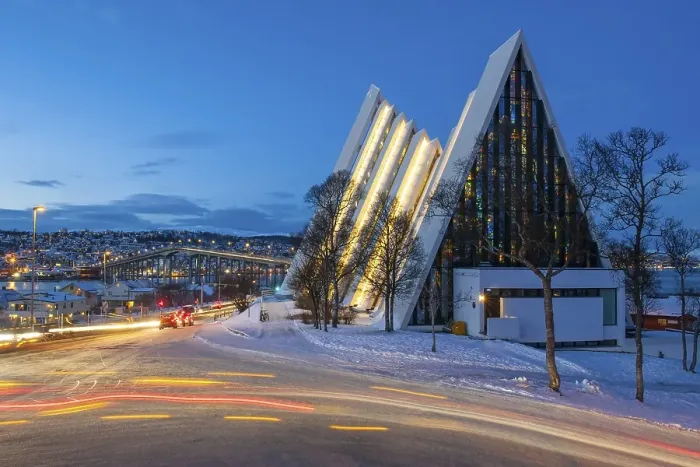 Framed Print : Arctic Cathedral, architect Jan Inge Hovig