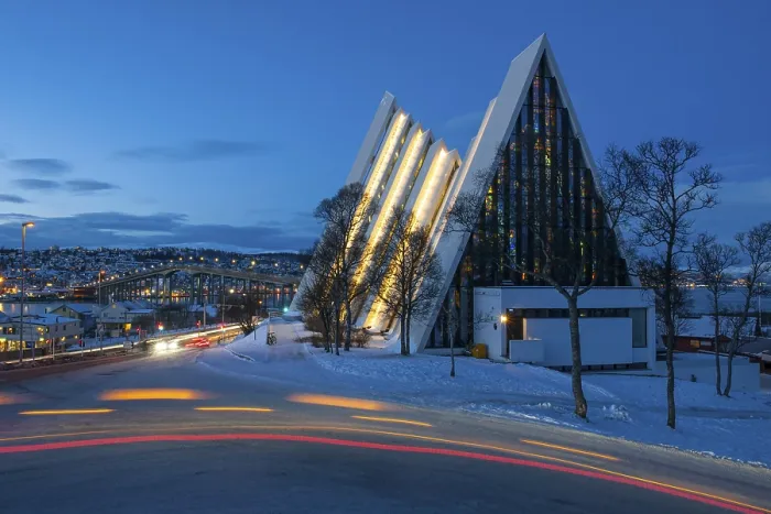 Framed Print : Arctic Cathedral, architect Jan Inge Hovig
