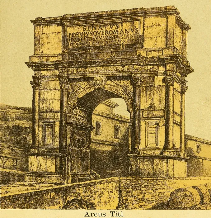 Framed Print : Arcus Titi, the Titus Tor, inscription