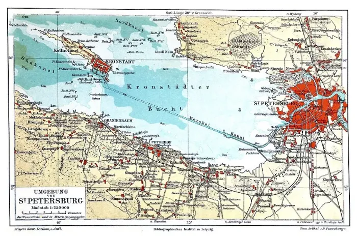 Framed Print : Area around St. Petersburg, historic image