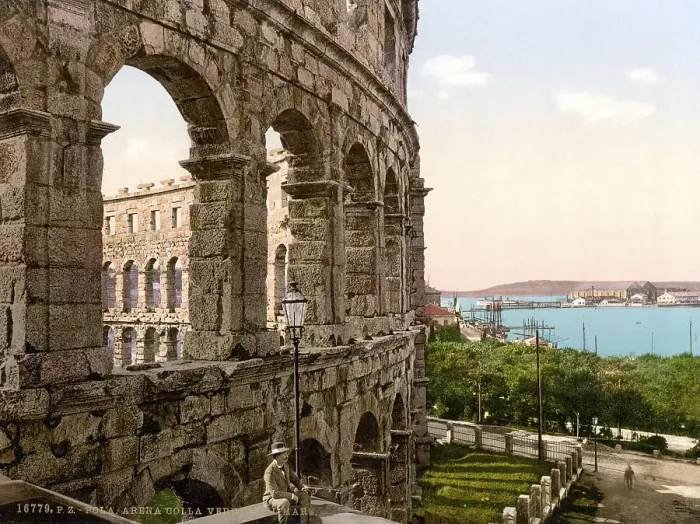 Framed Print : The arena of Pola, now Pula, Istria Framed Print : The arena of Pola, now Pula, Istria