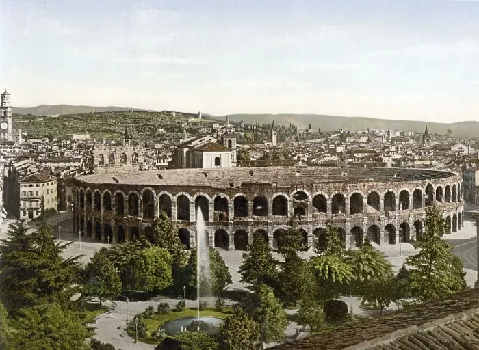 Framed Print : The Arena, Verona, Italy, Historic