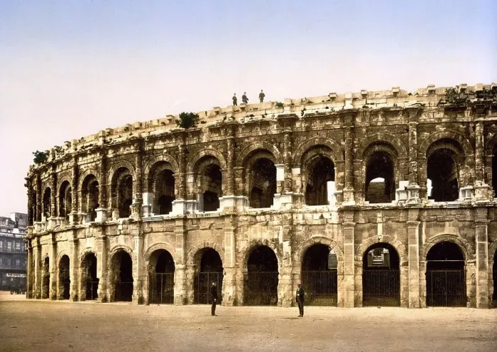 Framed Print : Arenes de Nimes is a Roman amphitheatre Framed Print : Arenes de Nimes is a Roman amphitheatre