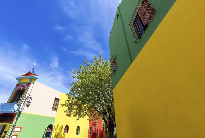 Framed Print : Argentina, colorful buildings of El Caminito