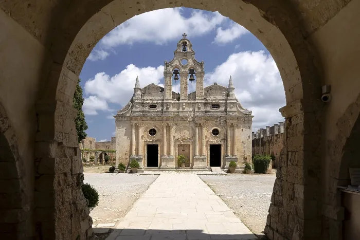 Framed Print : Arkadi Monastery, monastery church