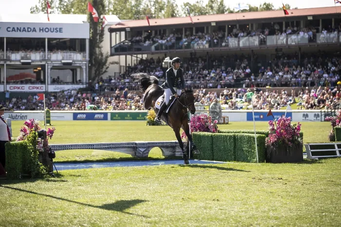 Framed Print : Armando Trapote of Spain and riding Tornado VS compete in the first round of the 1