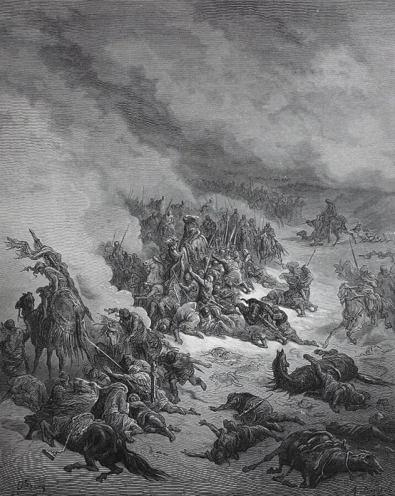 Framed Print : The Army of the Syrians in Assault