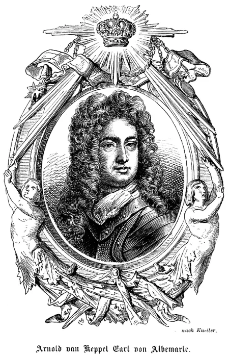 Framed Print : Arnold van Keppel 1st Earl of Albermarle (1670 - 1718) First Earl
