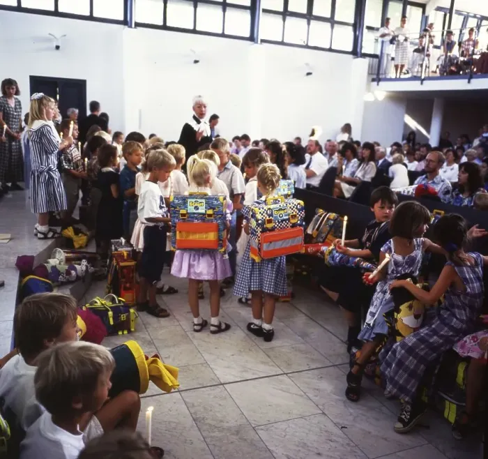 Framed Print : Arnum / Hemmingen: The enrolment of the first-year pupils on 05