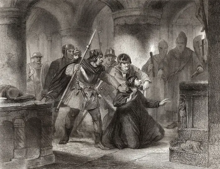 Framed Print : Arrest of Johannes Milicius or Jan MiliD z KromGSise