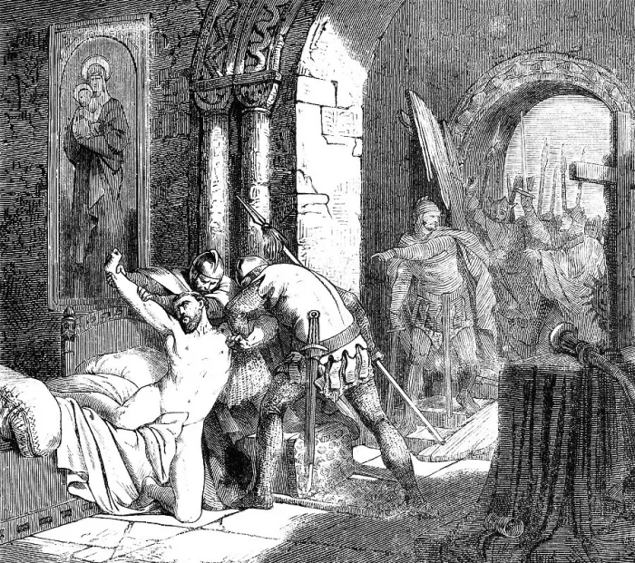 Framed Print : Arresting of Pope Martin I, on 17 June 653