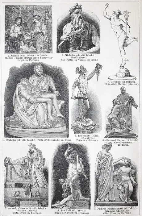 Framed Print : Art from Italy, Statues, by Michelangelo Framed Print : Art from Italy, Statues, by Michelangelo