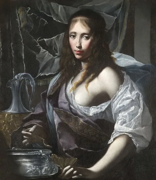 Framed Print : Artemisia prepares to drink the ashes of her man Mausolus Framed Print : Artemisia prepares to drink the ashes of her man Mausolus