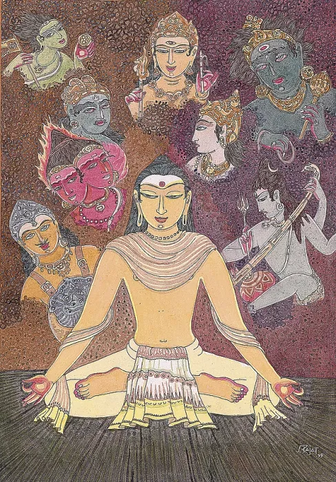 Framed Print : Artist S. Rajam, vedas, saint, sadhu Framed Print : Artist S. Rajam, vedas, saint, sadhu
