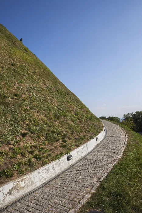 Framed Print : Ascending path on Kosciuszko Mound in Krakow