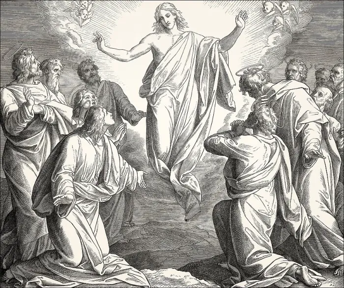 Framed Print : The Ascension of Jesus, New Testament Framed Print : The Ascension of Jesus, New Testament