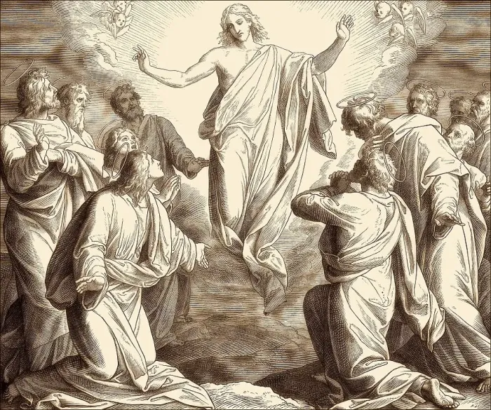 Framed Print : The Ascension of Jesus, New Testament Framed Print : The Ascension of Jesus, New Testament