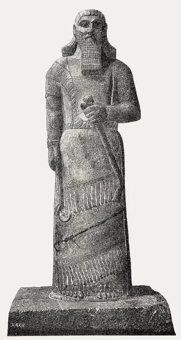 Framed Print : Ashur-nasir-pal II, king of Assyria from 883 to 859 BC