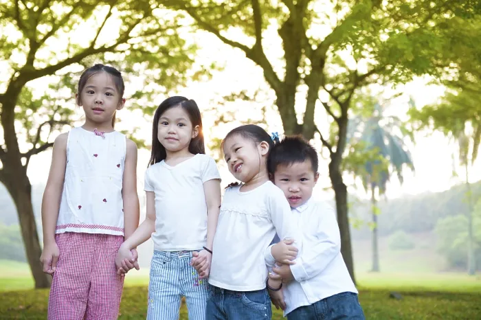 Framed Print : Asian children having fun at outdoor