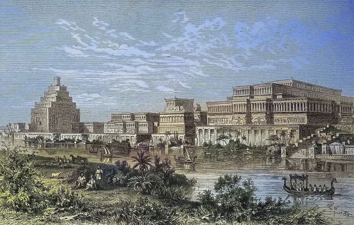 Framed Print : Assyrian Royal Palace in Nineveh Framed Print : Assyrian Royal Palace in Nineveh