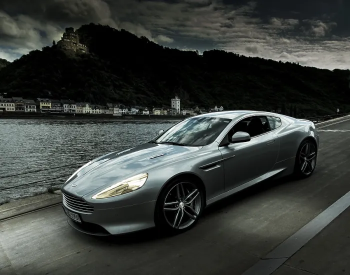 Framed Print : Aston Martin Virage, model 2011, Hesse, Germany