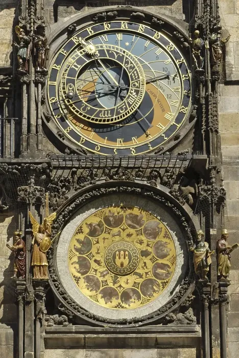 Framed Print : Astronomical clock located on the Town Hall of Prague