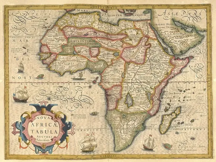 Framed Print : Atlas, map from 1623, Africa, digitally restored reproduction from an engraving by Gerhard Mercator Framed Print : Atlas, map from 1623, Africa, digitally restored reproduction from an engraving by Gerhard Mercator