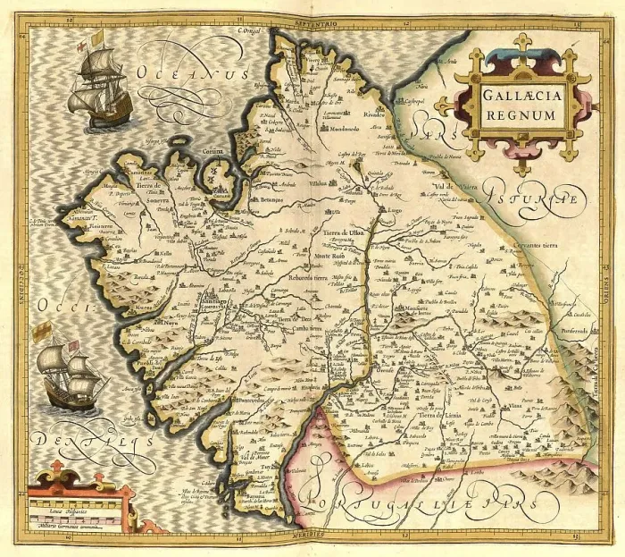 Framed Print : Atlas, map from 1623, Gaul, Brittany Framed Print : Atlas, map from 1623, Gaul, Brittany