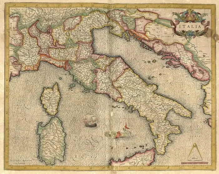 Framed Print : Atlas, map from 1623, Italy, digitally restored reproduction from an engraving by Gerhard Mercator Framed Print : Atlas, map from 1623, Italy, digitally restored reproduction from an engraving by Gerhard Mercator