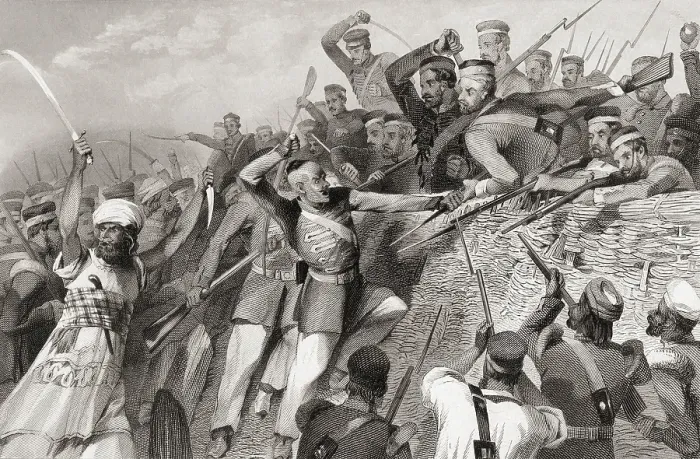 Framed Print : Attack of mutineers on Redan Battery, Lucknow, Uttar Pradesh, India, Asia, 1857, Asia Framed Print : Attack of mutineers on Redan Battery, Lucknow, Uttar Pradesh, India, Asia, 1857, Asia