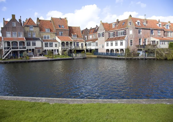 Framed Print : Attractive historic waterside buildings Framed Print : Attractive historic waterside buildings