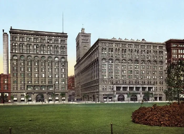 Framed Print : The Auditorium and Annex, Chicago