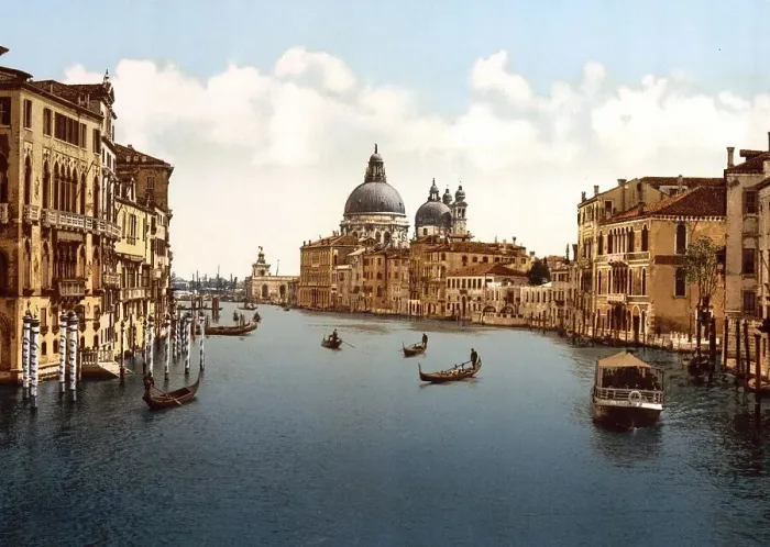 Framed Print : Auf dem Canale Grande, Venedig