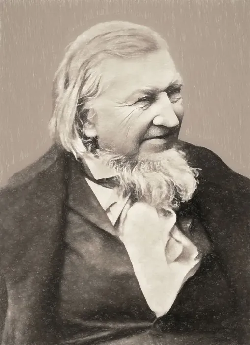 Framed Print : August Heinrich Hoffmann, Hoffmann von Fallersleben
